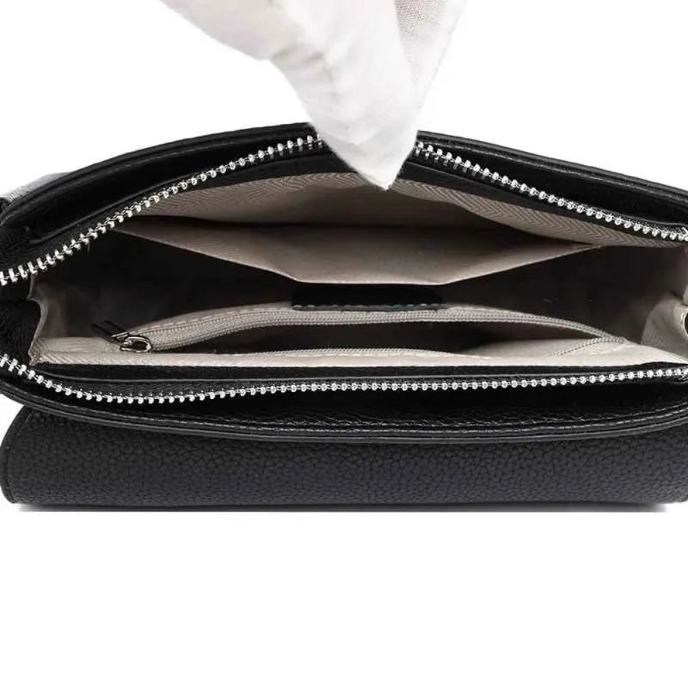 Bolsa Crossbody Luxo em Couro Genuíno para Mulheres