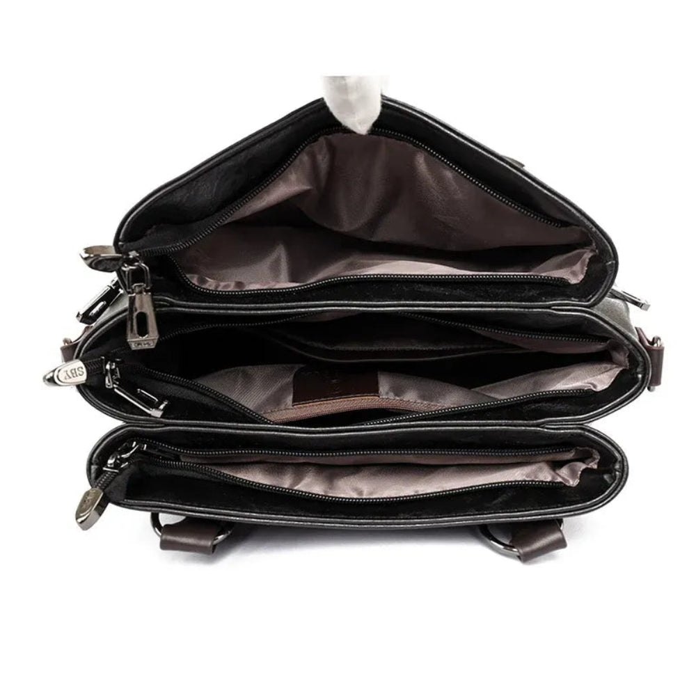 Bolsa de Couro Luxuosa Feminina - Alta Capacidade