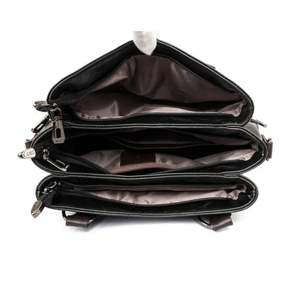 Bolsa de Couro Luxuosa Feminina - Alta Capacidade