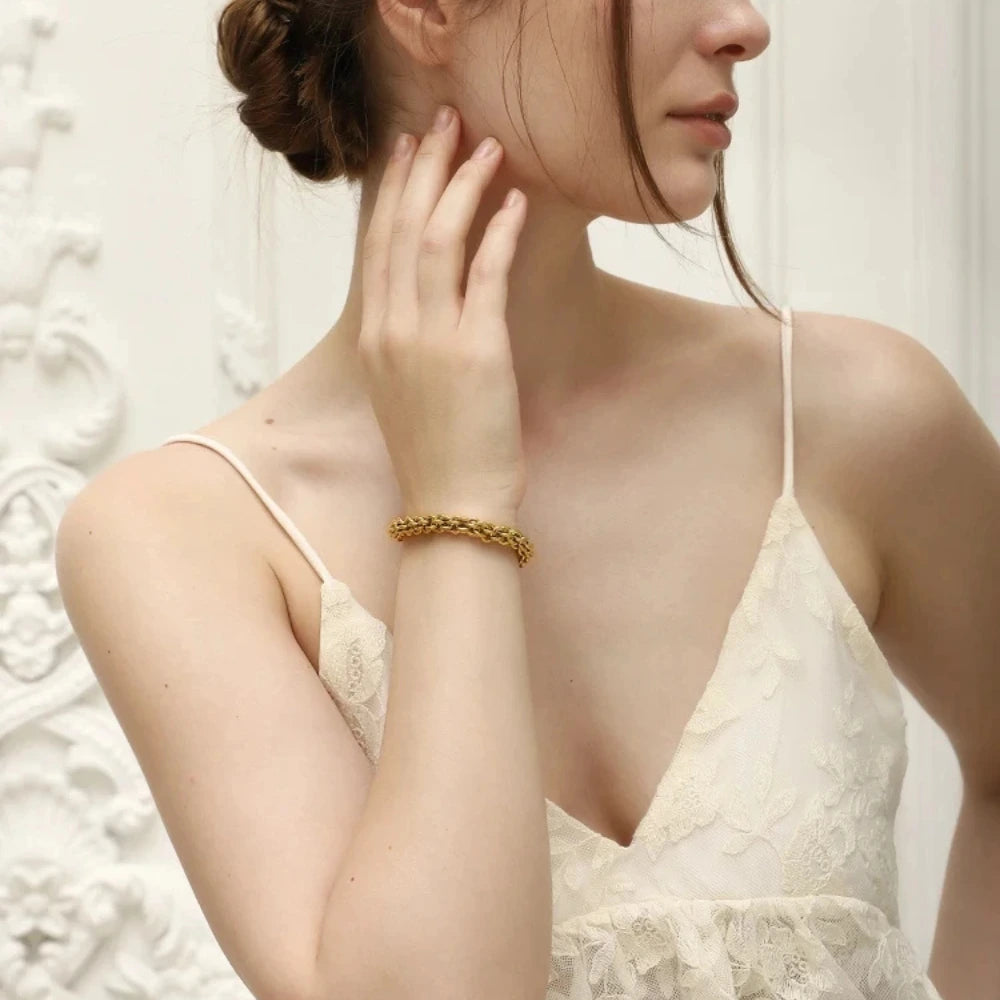 Pulseira de Aço Inoxidável Luxuosa Ebbelle