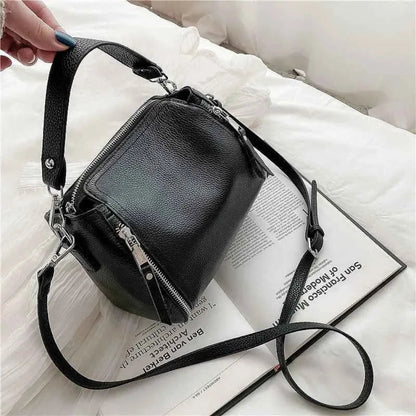 Bolsa Crossbody de Couro Legítimo Feminina de Luxo