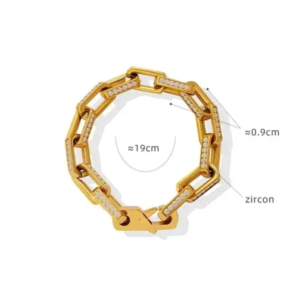 Pulseira Feminina em Aço Inoxidável