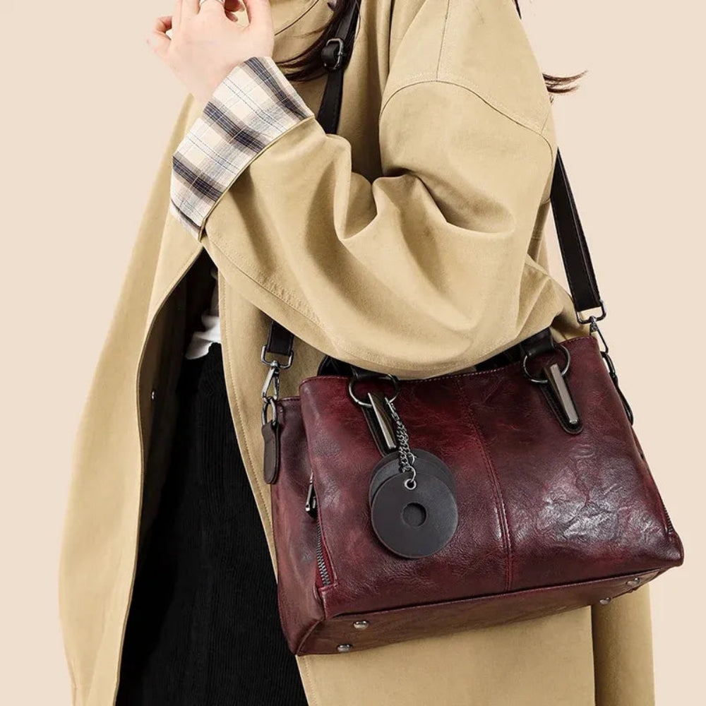 Bolsa de Couro Luxuosa Feminina - Alta Capacidade