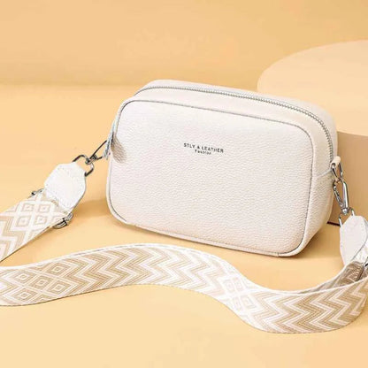 Elegante Bolsa Crossbody de Couro Legítimo para Mulheres