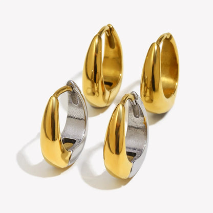 Brincos Pera em Aço Inoxidável