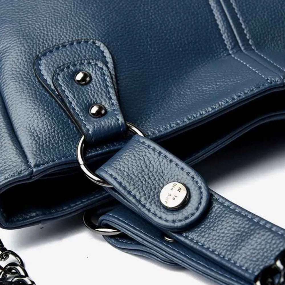 Bolsa de Luxo Feminina em Couro Macio