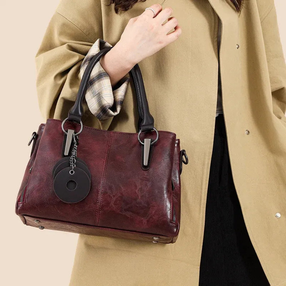Bolsa de Couro Luxuosa Feminina - Alta Capacidade