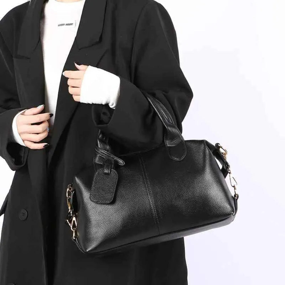 Bolsa de Ombro em Couro Macio - Elegância Casual
