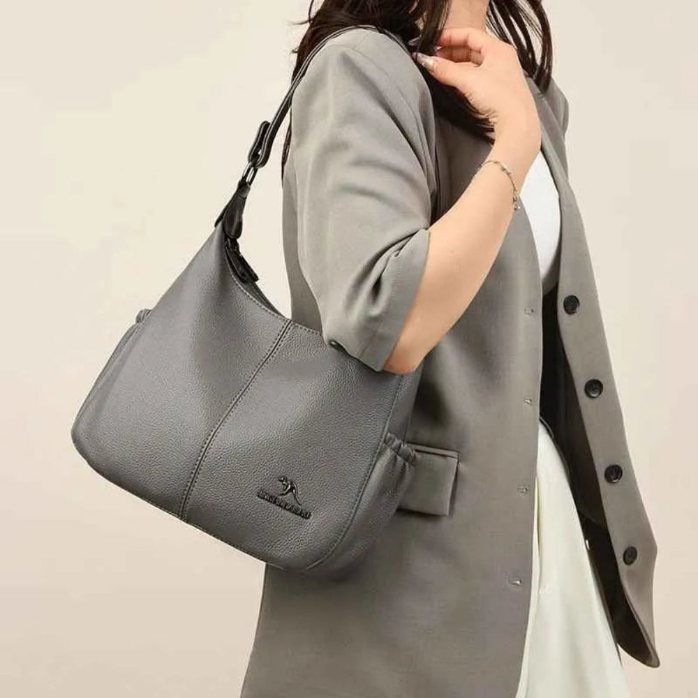 Bolsa de Couro Macio para Mulheres - Design Elegante