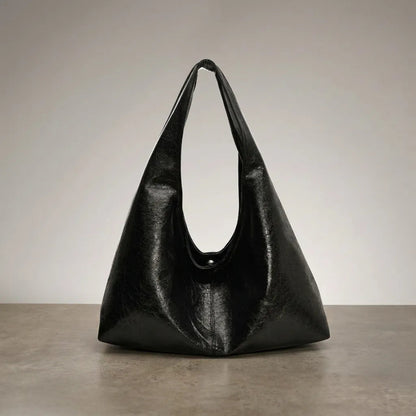Bolsa Hobo de Couro Plutônio Elegante + Brinde Exclusivo