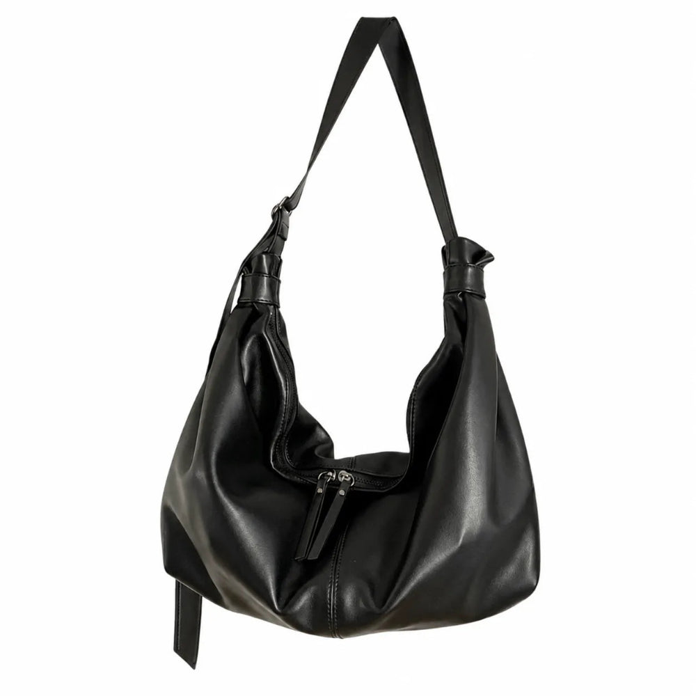 Bolsa Hobo de Couro Plutônio Luxo para Mulheres