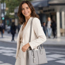 Elegante Bolsa de Couro Plutônio Feminina