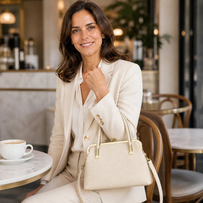 Bolsa Feminina Luxo Couro Transversal e Ombro