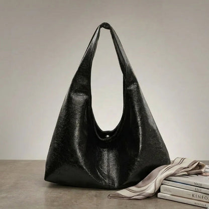 Bolsa Hobo de Couro Plutônio Elegante + Brinde Exclusivo