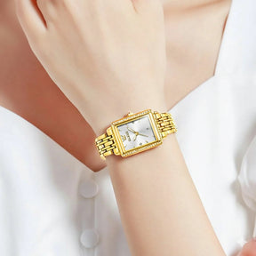 OLEVS Relógio de Luxo Feminino à Prova D'Água em Ouro