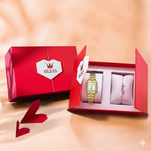 OLEVS Relógio de Luxo Feminino à Prova D'Água em Ouro