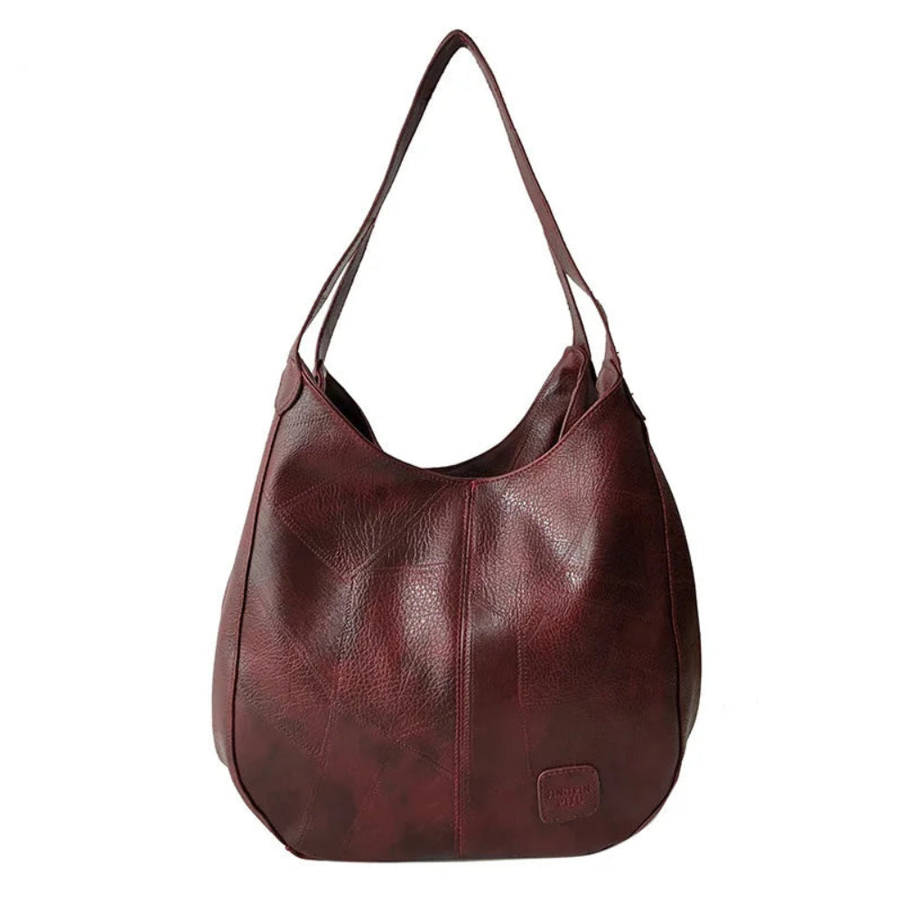 Bolsa Hobo de Couro PU Vintage Feminina