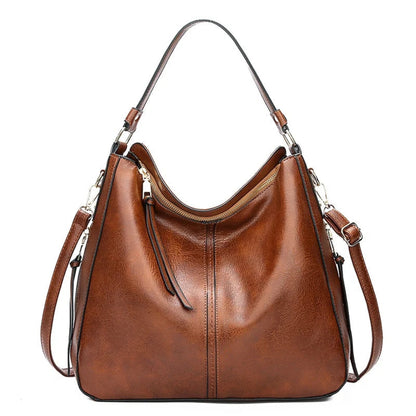 Bolsa Hobo de Couro PU Elegância Atemporal
