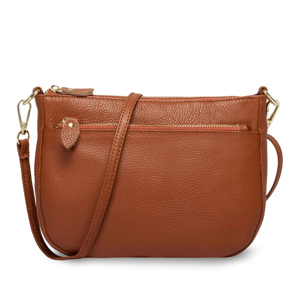 Bolsa em Couro Crossbody Feminina Zency