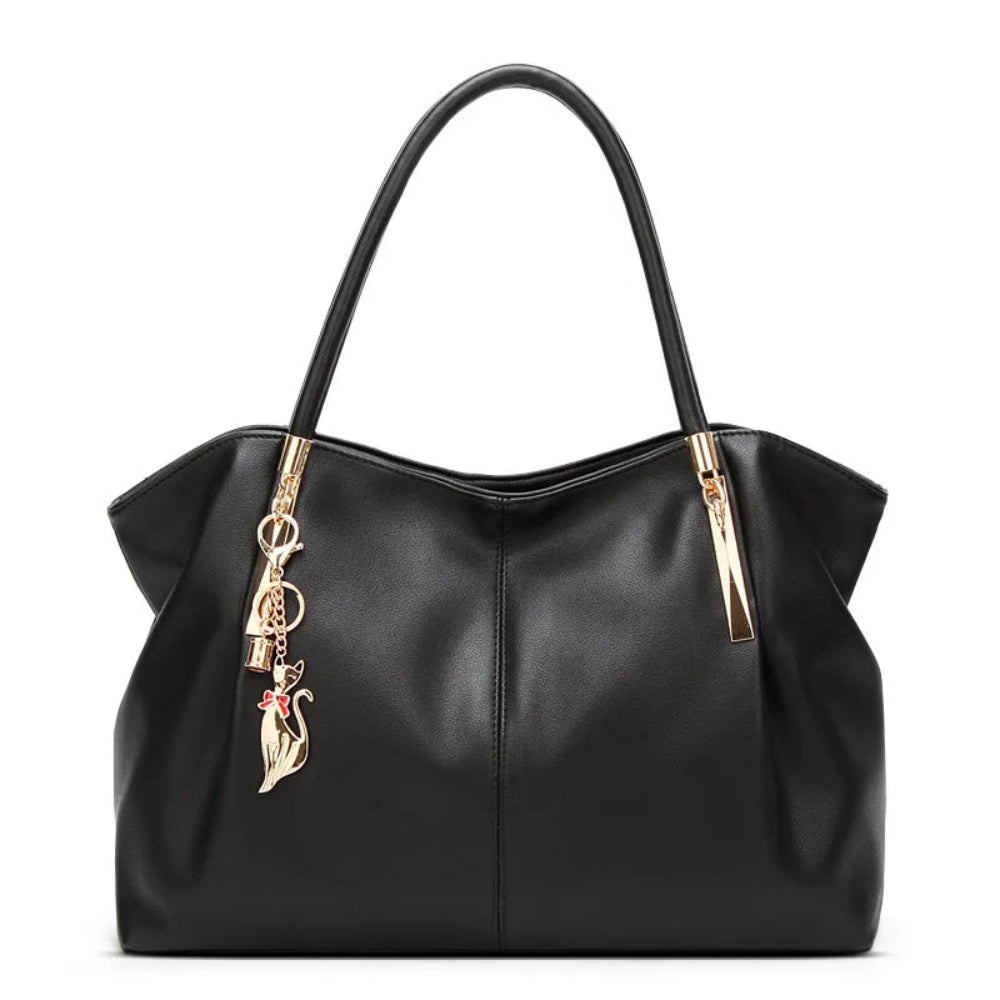 Bolsa Feminina de Luxo em Couro PU com Alça Superior