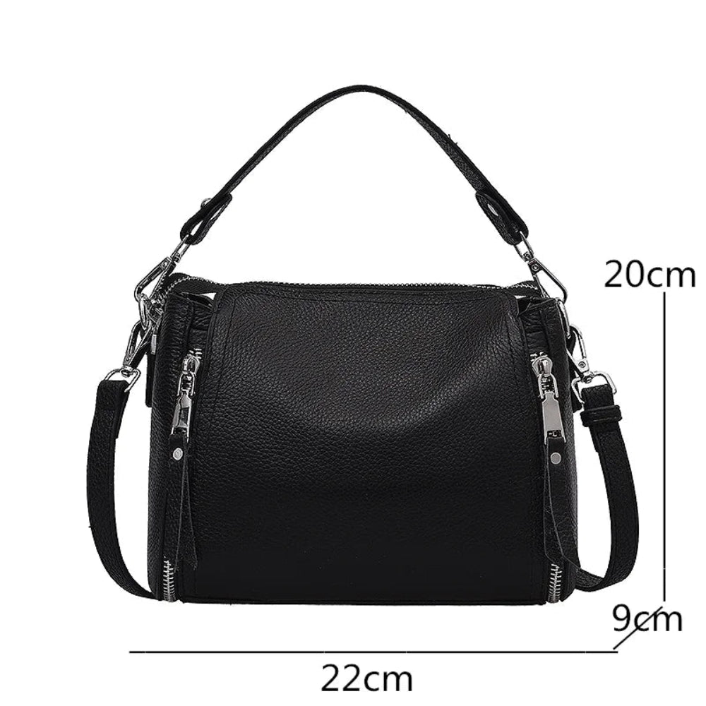Sacos De Mensageiro De Couro Genuíno Para Mulheres, Bolsas De Alta Capacidade Saco Crossbody De Couro De Luxo, Bolsa De Ombro Feminina, Designer, Viagem