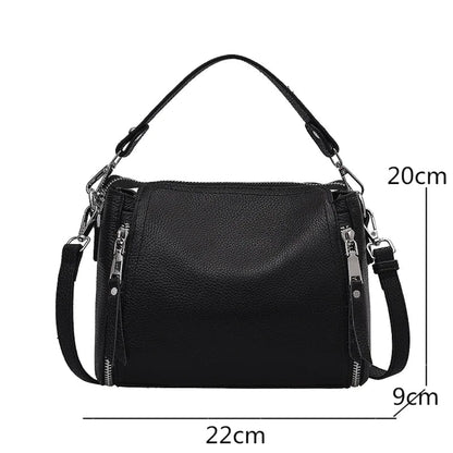 Sacos De Mensageiro De Couro Genuíno Para Mulheres, Bolsas De Alta Capacidade Saco Crossbody De Couro De Luxo, Bolsa De Ombro Feminina, Designer, Viagem