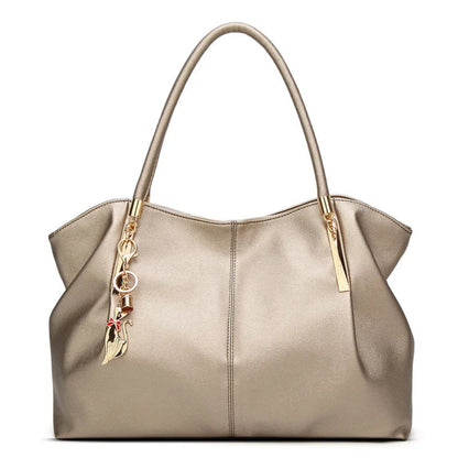 Bolsa Feminina de Luxo em Couro PU com Alça Superior