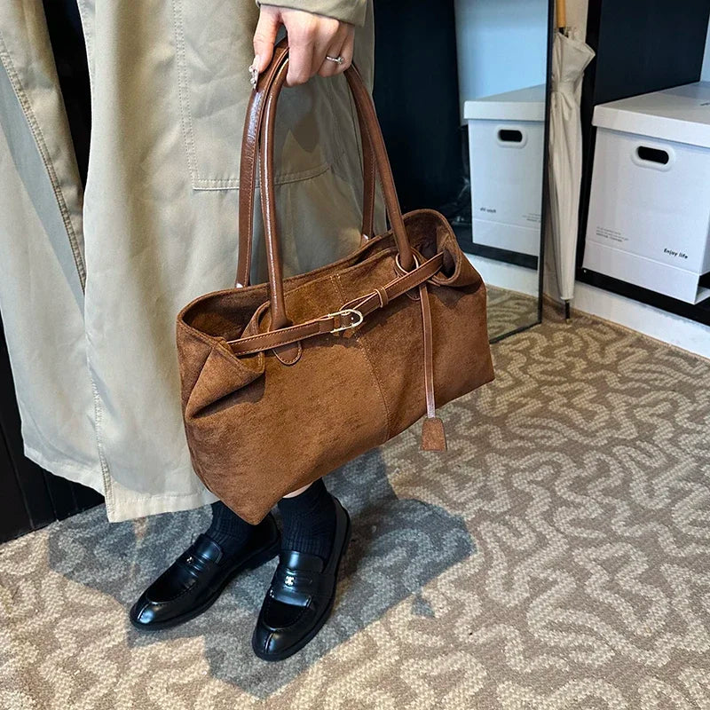 Leftside grande nupck axilas sacos senhora bolsa de ombro para as mulheres 2024 inverno nova tendência moda tendência y2k sacola bolsas