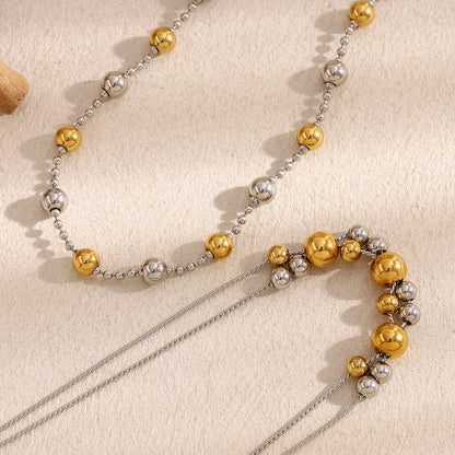 Colar Elegance Dual em Aço Inoxidável 18K