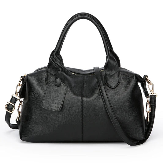 Bolsa de Ombro em Couro Macio - Elegância Casual