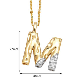 Colar Inicial Personalizado com Cristais FLOLA