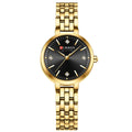 CURREN Luxo Feminino Strass Dial Relógio de Quartzo Banda de Aço Inoxidável Elegante Senhoras Relógios de Pulso