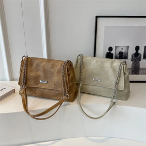 Leftside retro chian couro sacos de ombro para as mulheres simples sacola 2023 inverno crossbody saco senhora viagem bolsas vintage