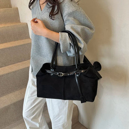Leftside grande nupck axilas sacos senhora bolsa de ombro para as mulheres 2024 inverno nova tendência moda tendência y2k sacola bolsas