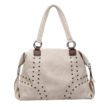 Leftside alta capacidade rebites design couro do plutônio travesseiro sacos para as mulheres 2025 novo estilo punk tendência feminina bolsa de ombro bolsas