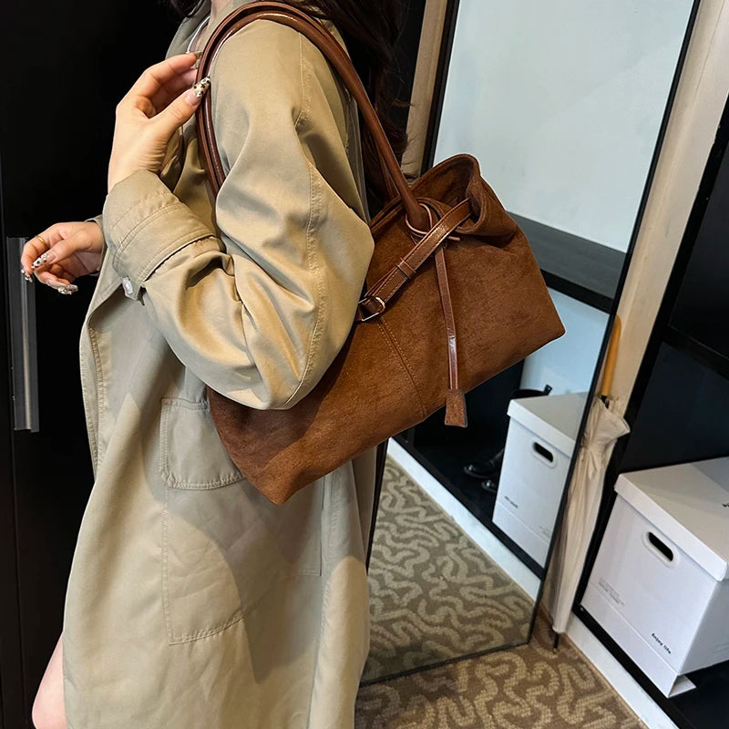 Leftside grande nupck axilas sacos senhora bolsa de ombro para as mulheres 2024 inverno nova tendência moda tendência y2k sacola bolsas
