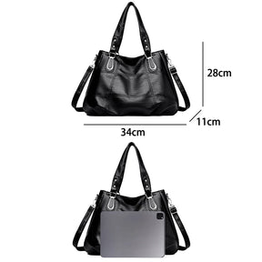 Sacola de grande capacidade para mulheres, bolsa retrô da moda, marca famosa, designer de luxo, shopping sac para meninas, nova moda, 2024