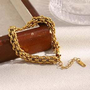 Ebbelle Pulseira de corrente de lanterna criativa de alta qualidade em aço inoxidável à prova d'água joias de mão da moda feminina