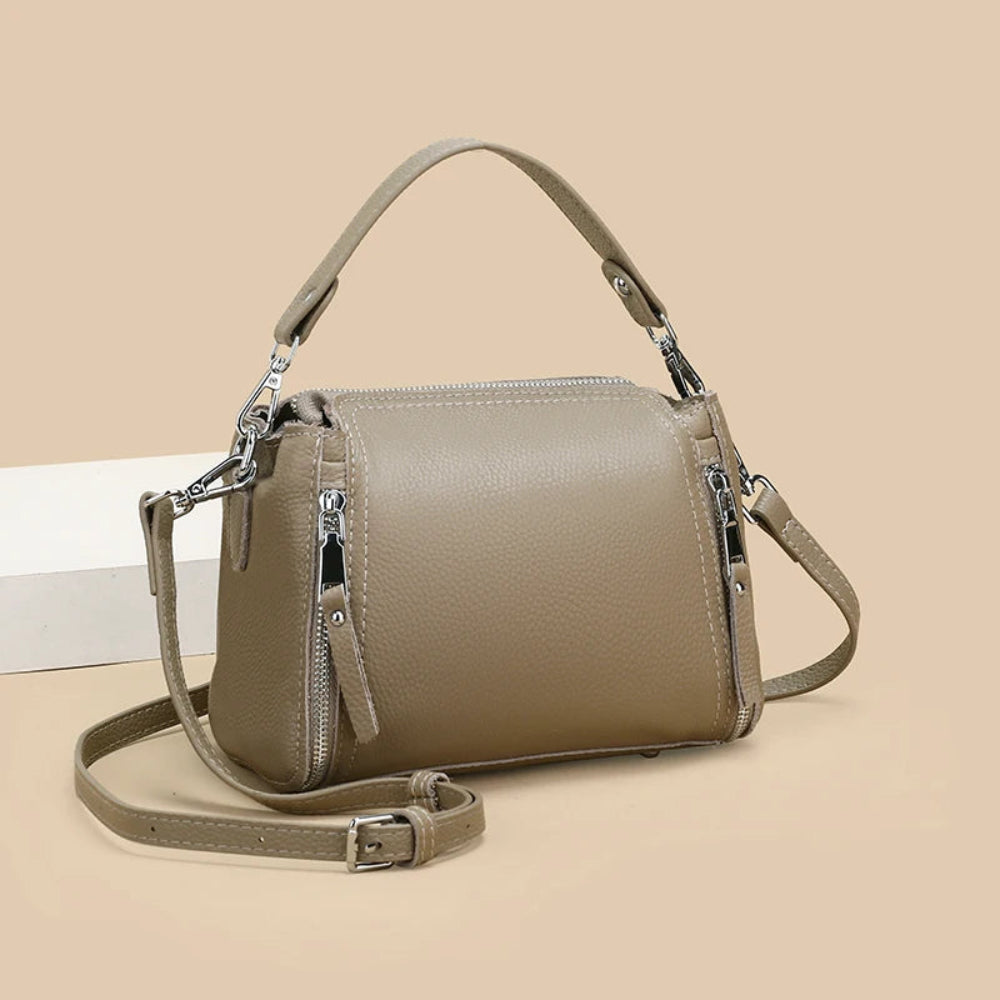 Sacos De Mensageiro De Couro Genuíno Para Mulheres, Bolsas De Alta Capacidade Saco Crossbody De Couro De Luxo, Bolsa De Ombro Feminina, Designer, Viagem