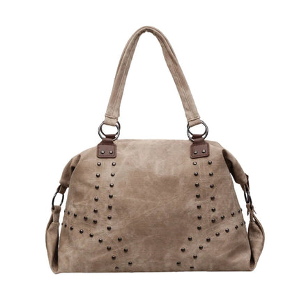 Leftside alta capacidade rebites design couro do plutônio travesseiro sacos para as mulheres 2025 novo estilo punk tendência feminina bolsa de ombro bolsas