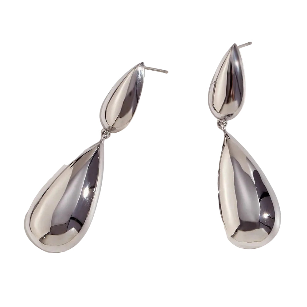 Brincos Gotas de Água Banhado a Ouro