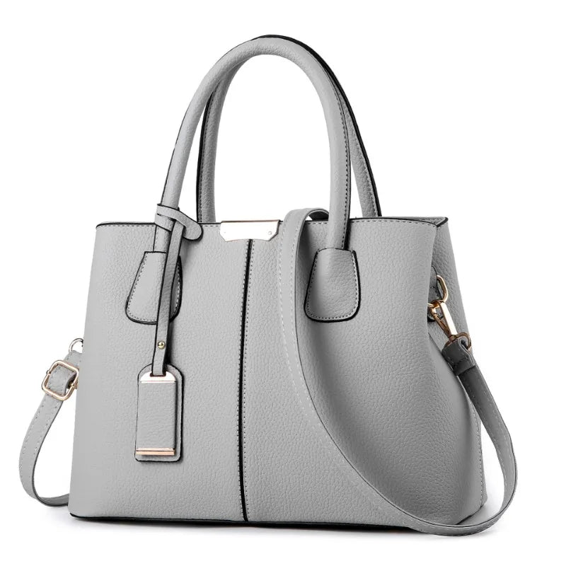 Elegante Bolsa de Couro Plutônio Feminina