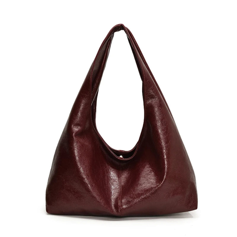 Leftside design grande couro do plutônio hobo axilas sacos senhora inverno bolsa de ombro para as mulheres 2024 nova tendência y2k bolsas e bolsas