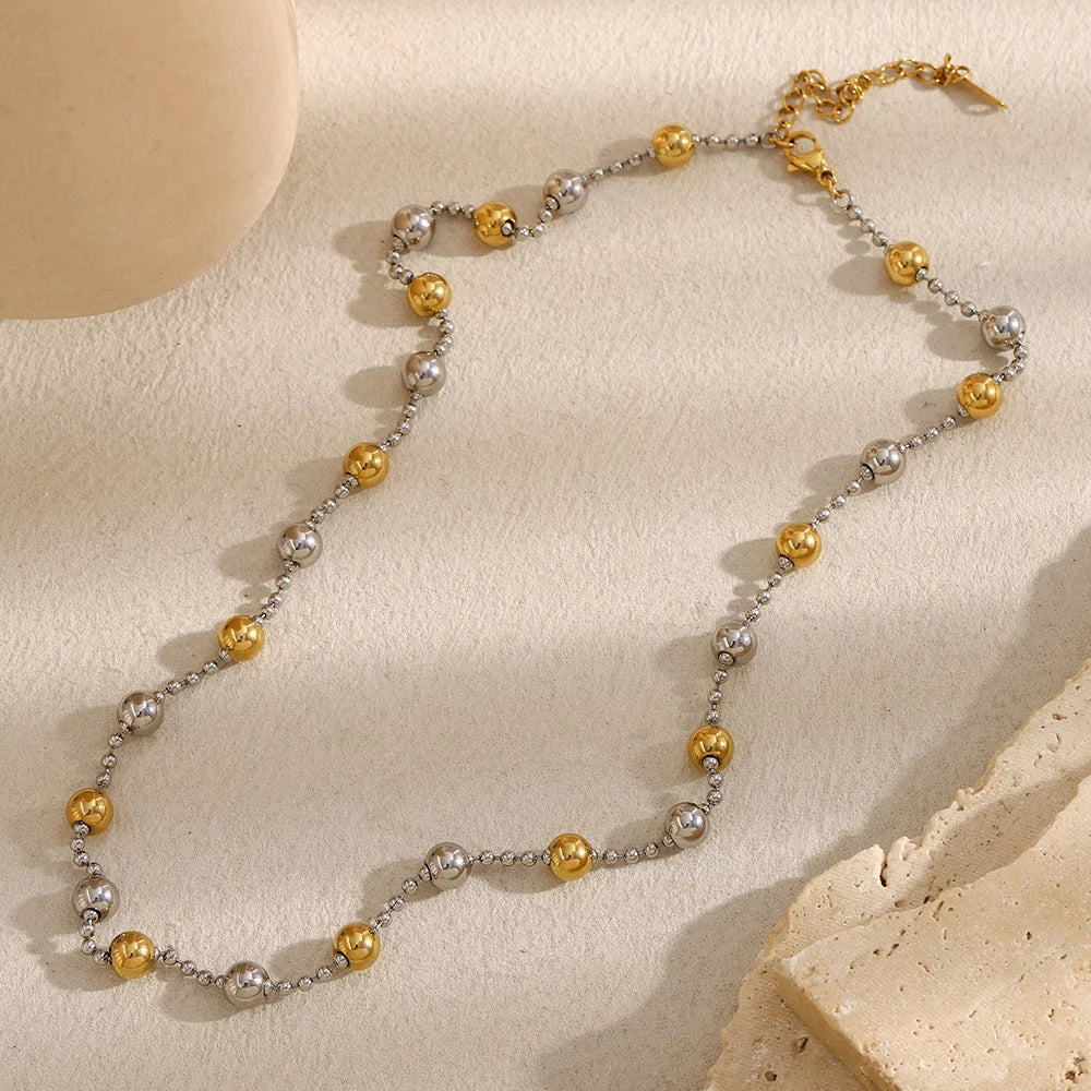 Colar Elegance Dual em Aço Inoxidável 18K