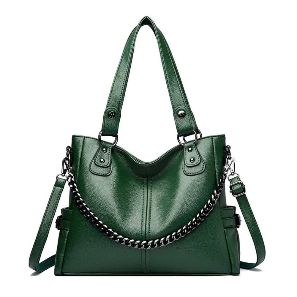 Bolsa de Luxo Feminina em Couro Macio