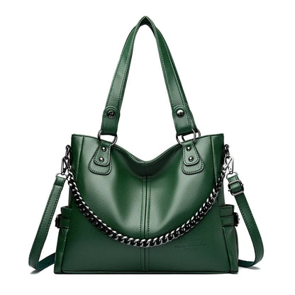 Bolsa de Luxo Feminina em Couro Macio