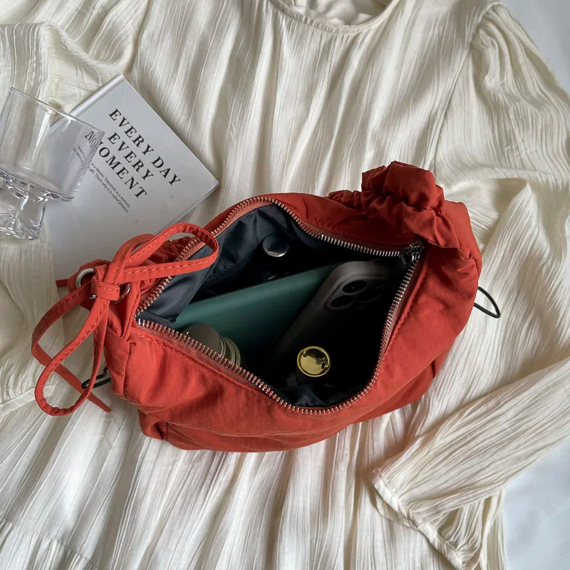Leftside design macio pano pequeno shopper compras axilas sacos senhora bolsa de ombro para as mulheres 2024 tendência moda y2k bolsas
