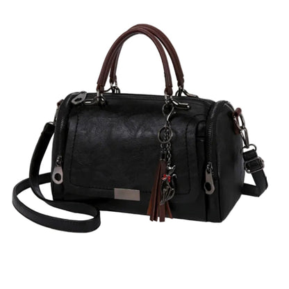 Bolsa Boston Elegance com Borla e Alça Removível