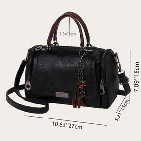 Bolsa Boston Elegance com Borla e Alça Removível