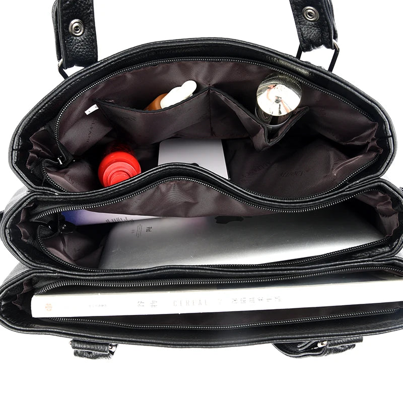 Bolsa de ombro crossbody de couro macio para mulheres sacola casual bolsa de alta qualidade marca designer de luxo, Sac, 2024